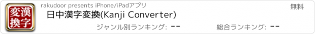 おすすめアプリ 日中漢字変換(Kanji Converter)