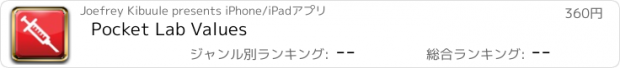 おすすめアプリ Pocket Lab Values