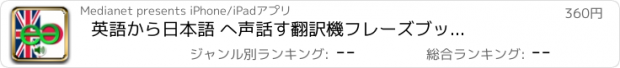 おすすめアプリ 英語から日本語 へ　声　話す翻訳機　フレーズブック　EchoMobi® スピーク旅行 LITE