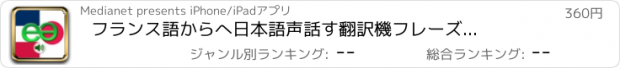 おすすめアプリ フランス語からへ日本語声　話す翻訳機　フレーズブック　EchoMobi® スピーク旅行 LITE