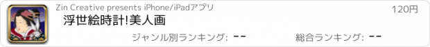 おすすめアプリ 浮世絵時計!美人画