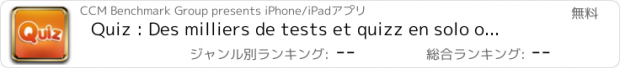 おすすめアプリ Quiz : Des milliers de tests et quizz en solo ou entre amis