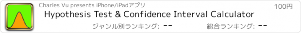 おすすめアプリ Hypothesis Test & Confidence Interval Calculator