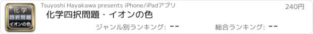 おすすめアプリ 化学四択問題・イオンの色