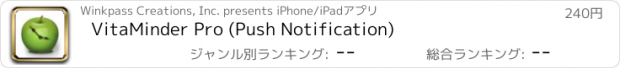 おすすめアプリ VitaMinder Pro (Push Notification)