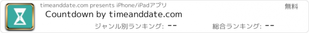 おすすめアプリ Countdown by timeanddate.com