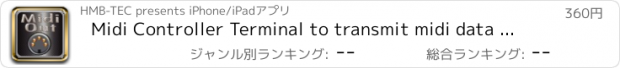 おすすめアプリ Midi Controller Terminal to transmit midi data to external Midi devices