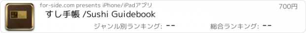 おすすめアプリ すし手帳 /Sushi Guidebook
