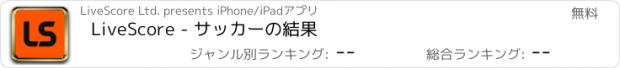 おすすめアプリ LiveScore - サッカーの結果