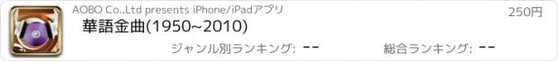 おすすめアプリ 華語金曲(1950~2010)