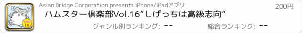 おすすめアプリ ハムスター倶楽部　Vol.16　”しげっちは高級志向”