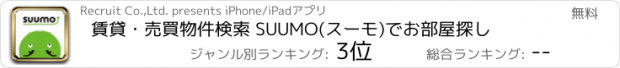 おすすめアプリ 賃貸・売買物件検索 SUUMO(スーモ)でお部屋探し