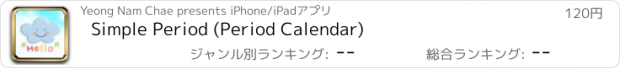 おすすめアプリ Simple Period (Period Calendar)