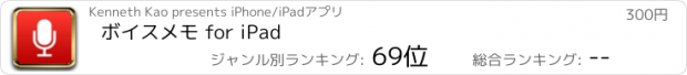 おすすめアプリ ボイスメモ for iPad