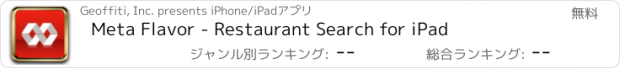 おすすめアプリ Meta Flavor - Restaurant Search for iPad