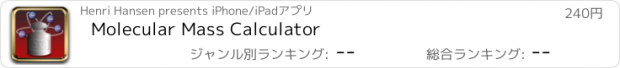 おすすめアプリ Molecular Mass Calculator
