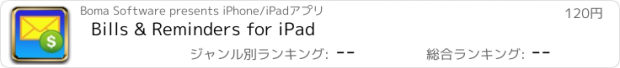 おすすめアプリ Bills & Reminders for iPad