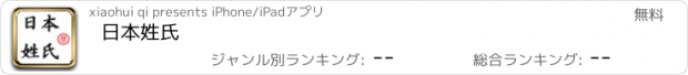 おすすめアプリ 日本姓氏