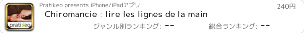 おすすめアプリ Chiromancie : lire les lignes de la main