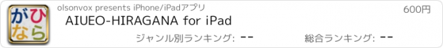 おすすめアプリ AIUEO-HIRAGANA for iPad