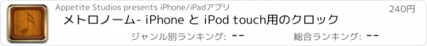 おすすめアプリ メトロノーム　-　 iPhone と iPod touch用のクロック