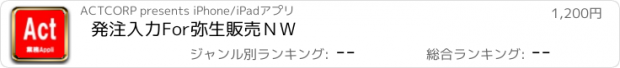 おすすめアプリ 発注入力For弥生販売ＮＷ