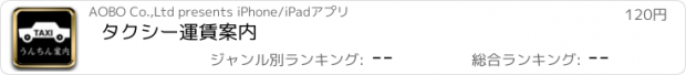 おすすめアプリ タクシー運賃案内