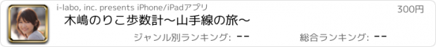 おすすめアプリ 木嶋のりこ歩数計〜山手線の旅〜