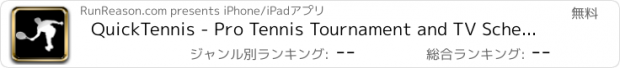 おすすめアプリ QuickTennis - Pro Tennis Tournament and TV Schedule
