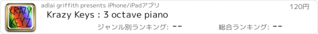 おすすめアプリ Krazy Keys : 3 octave piano