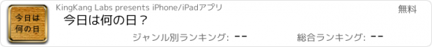 おすすめアプリ 今日は何の日？