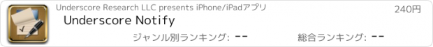 おすすめアプリ Underscore Notify