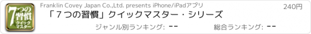 おすすめアプリ 「７つの習慣」クイックマスター・シリーズ