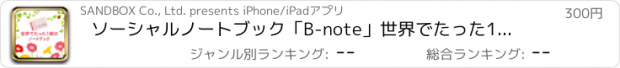 おすすめアプリ ソーシャルノートブック「B-note」　世界でたった1冊のノートブック