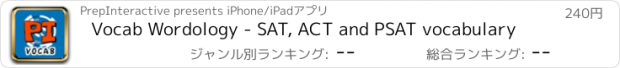 おすすめアプリ Vocab Wordology - SAT, ACT and PSAT vocabulary