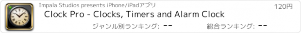 おすすめアプリ Clock Pro - Clocks, Timers and Alarm Clock