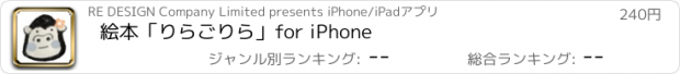 おすすめアプリ 絵本「りらごりら」for iPhone