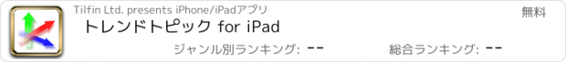 おすすめアプリ トレンドトピック for iPad