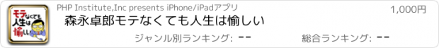 おすすめアプリ 森永卓郎　モテなくても人生は愉しい