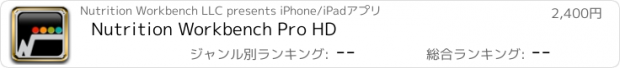 おすすめアプリ Nutrition Workbench Pro HD