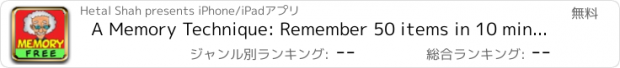 おすすめアプリ A Memory Technique: Remember 50 items in 10 minutes - FREE