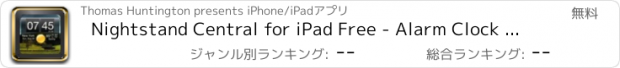 おすすめアプリ Nightstand Central for iPad Free - Alarm Clock with Weather and Photo Wallpapers