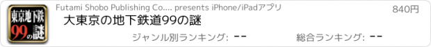 おすすめアプリ 大東京の地下鉄道99の謎