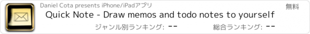 おすすめアプリ Quick Note - Draw memos and todo notes to yourself