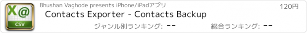 おすすめアプリ Contacts Exporter - Contacts Backup