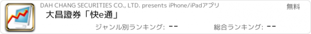 おすすめアプリ 大昌證券「快e通」