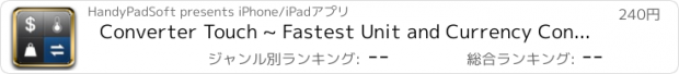 おすすめアプリ Converter Touch ~ Fastest Unit and Currency Converter