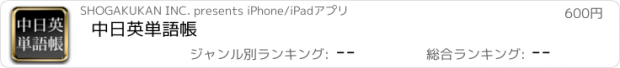 おすすめアプリ 中日英単語帳