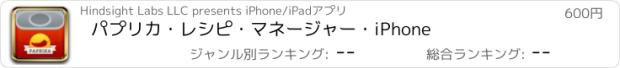 おすすめアプリ パプリカ・レシピ・マネージャー・iPhone