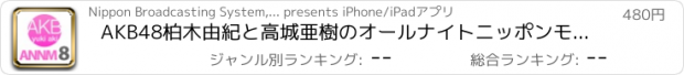 おすすめアプリ AKB48柏木由紀と高城亜樹のオールナイトニッポンモバイル8